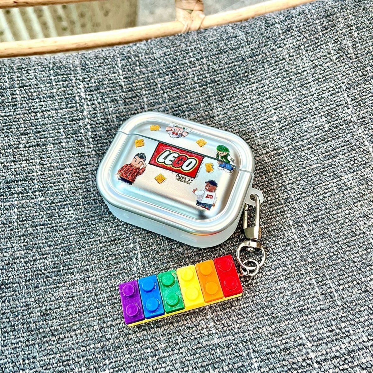 Creative Block Figure Silicone Case for AirPods