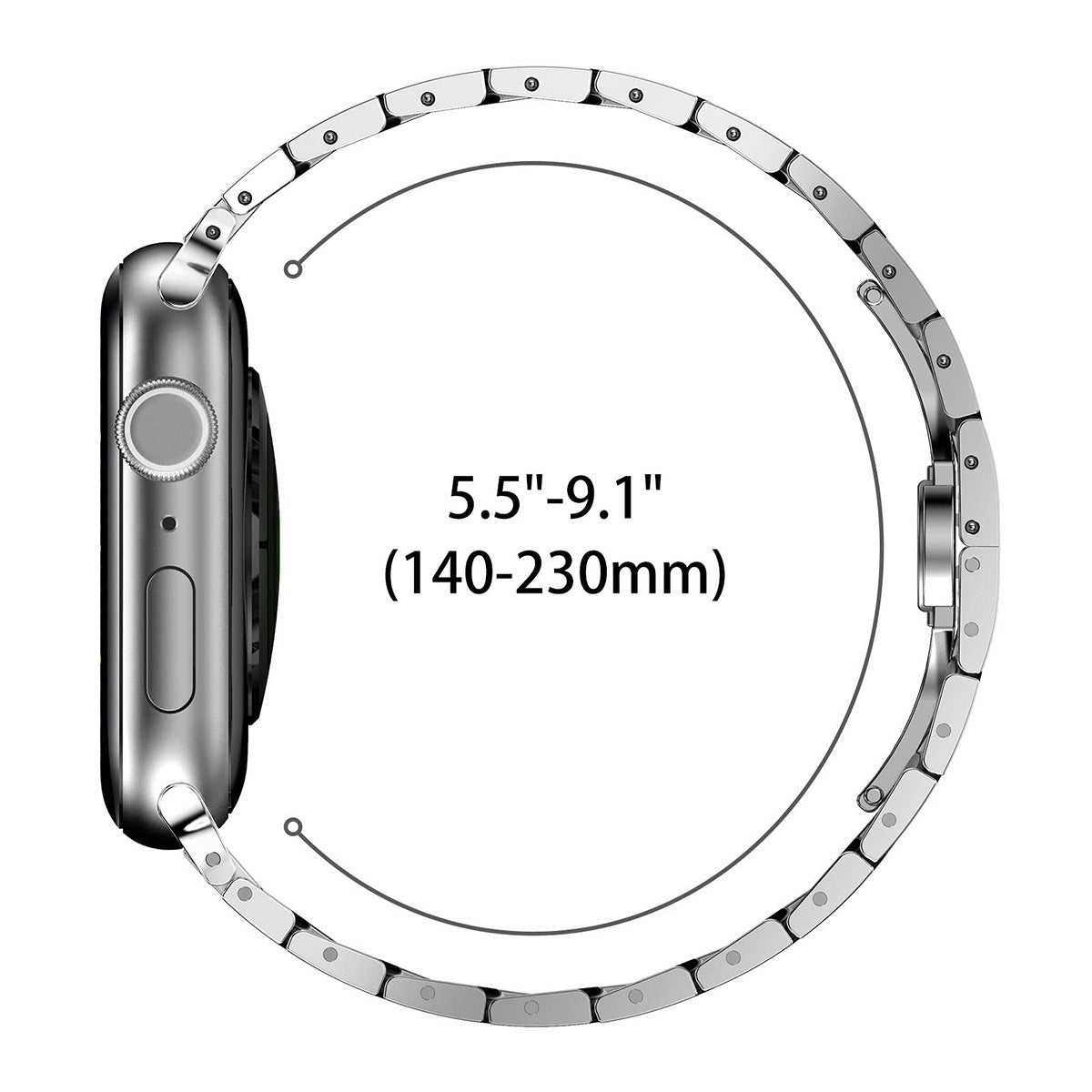 Armor-style metal band for Apple Watch