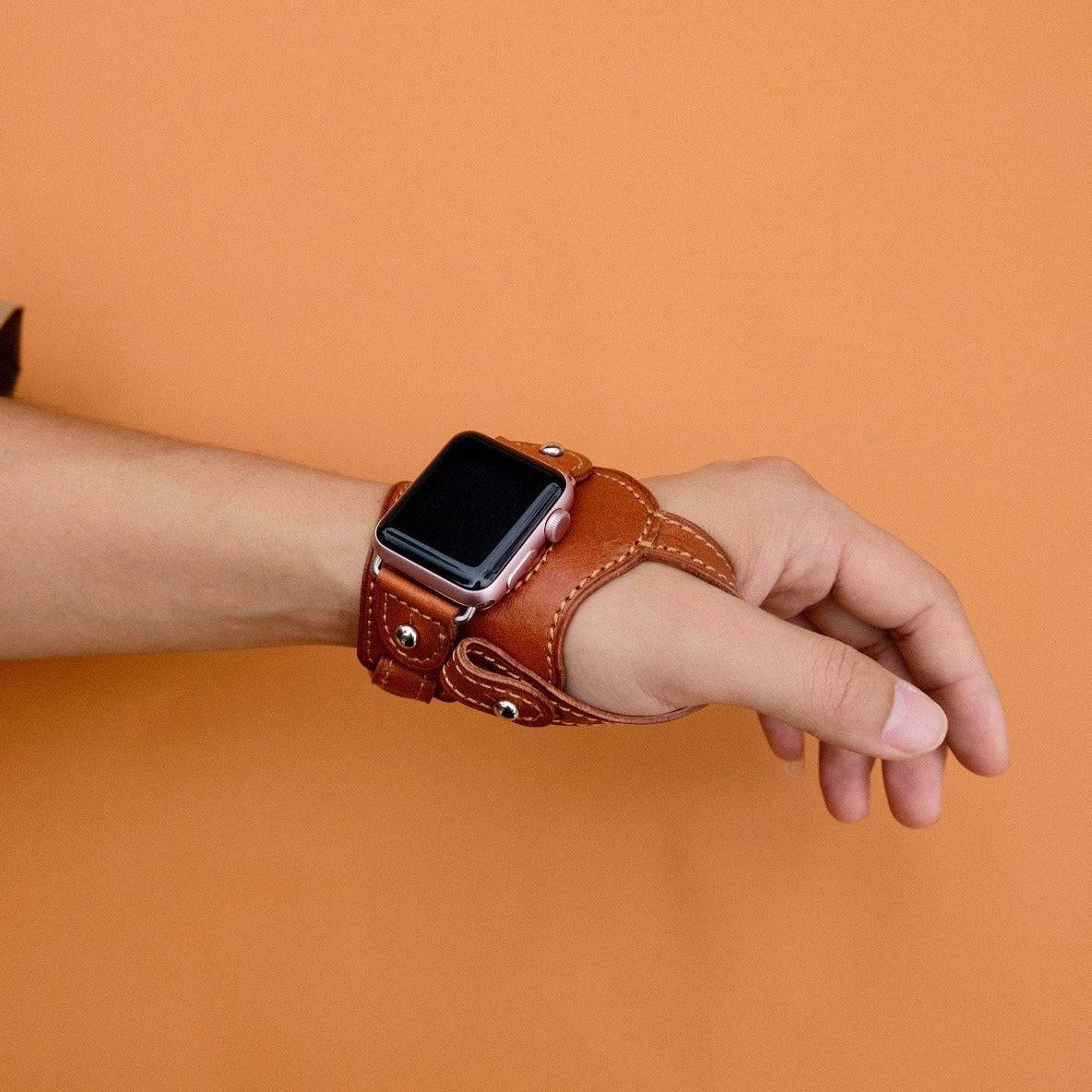 Exclusive Handmade Outdoor Leather Strap for Apple Watch