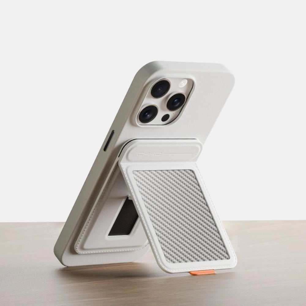 Carbon Fiber Magnetic Card Holder Stand