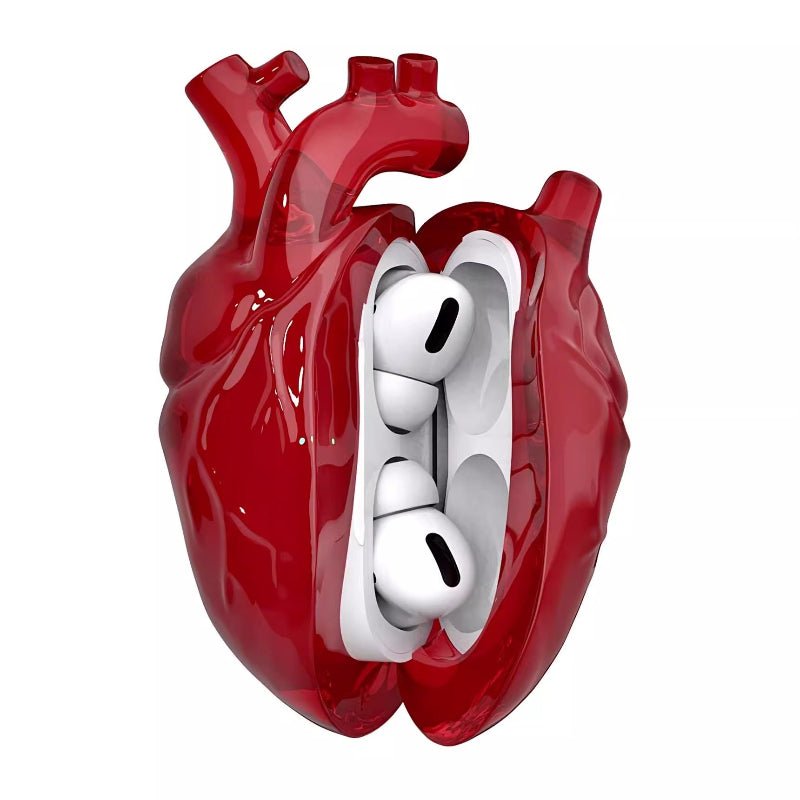 Heart-shaped liquid silicone case for AirPods