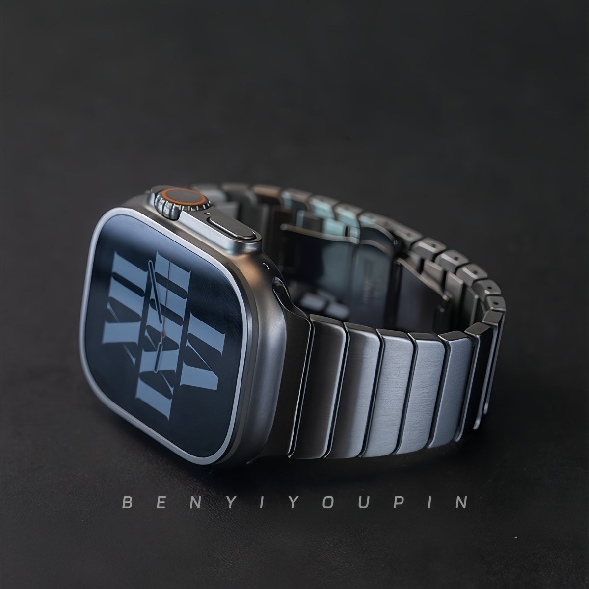 Pioneer Series Bamboo Segment Scale Chain Band for Apple Watch