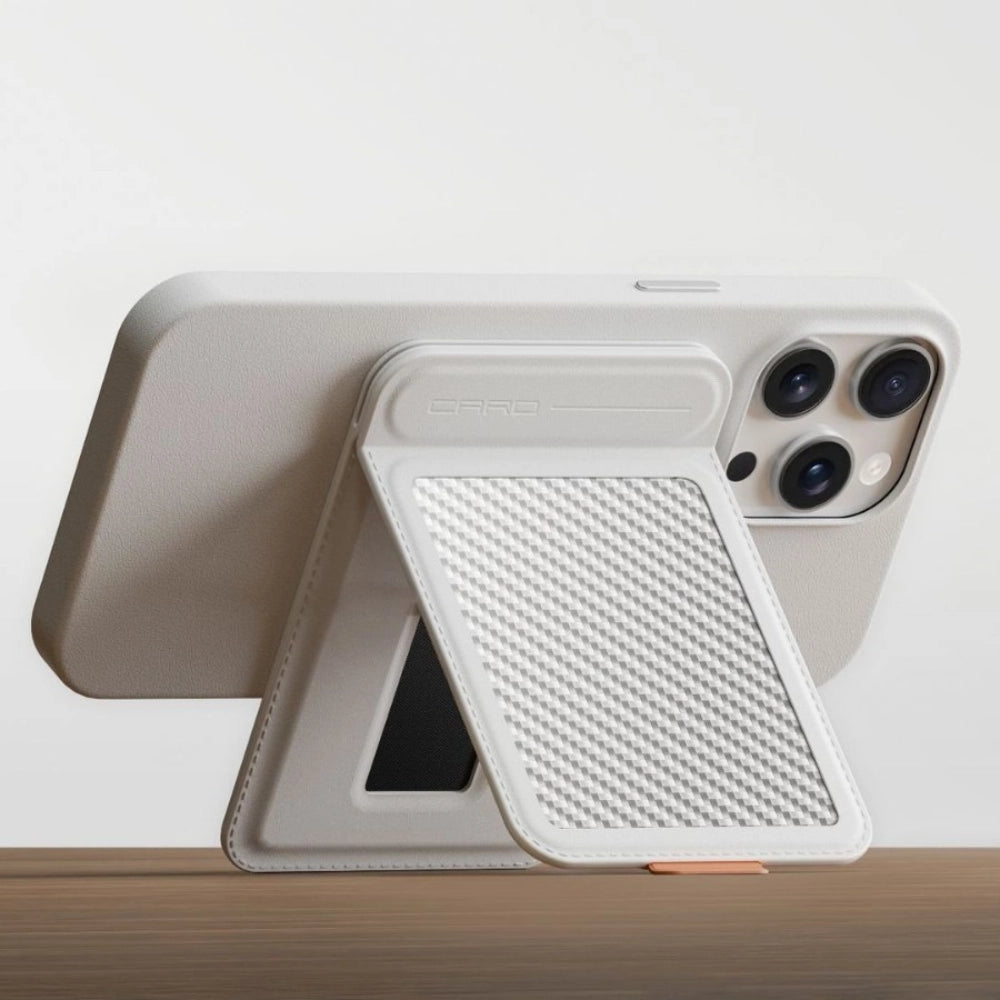 Carbon Fiber Magnetic Card Holder Stand