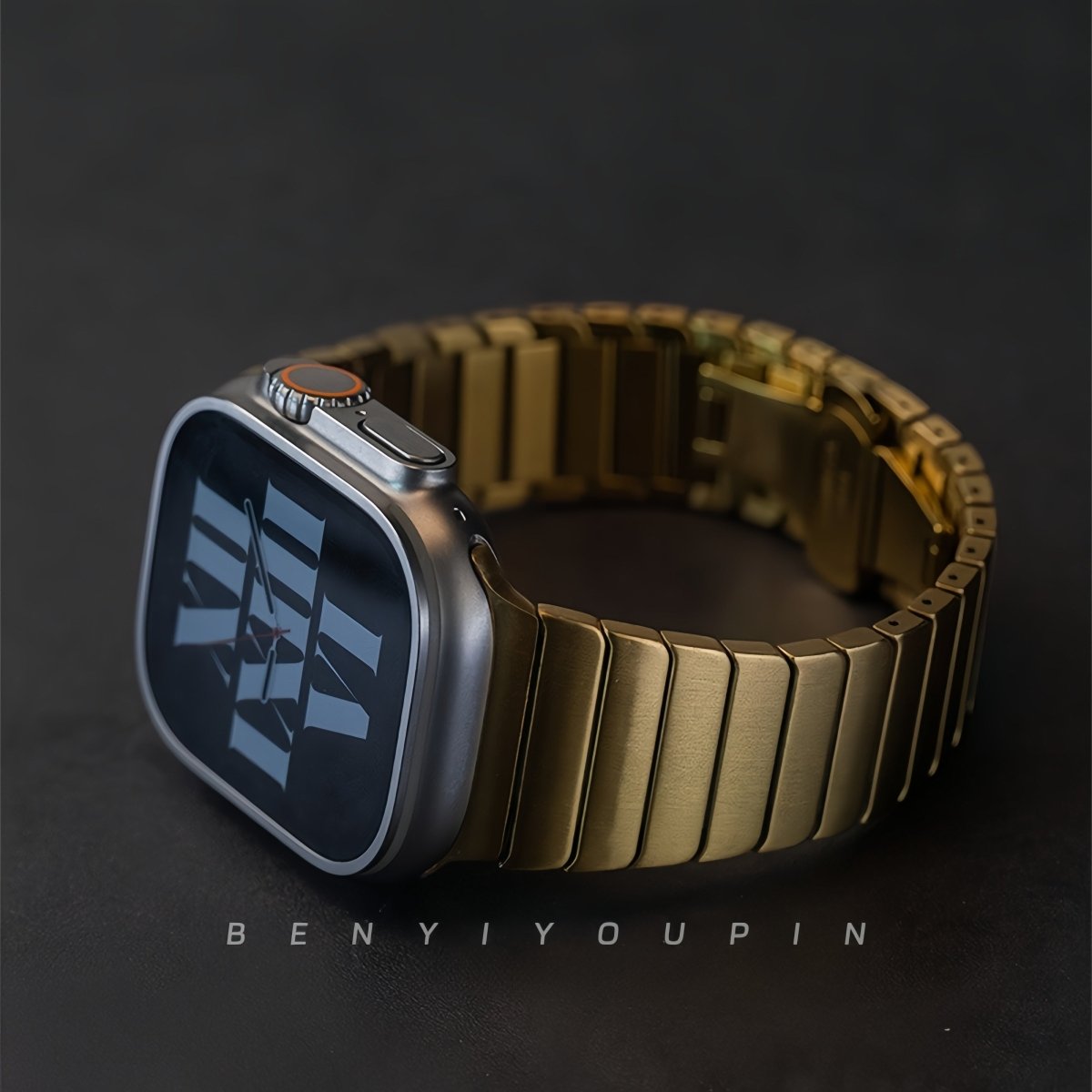 Pioneer Series Bamboo Segment Scale Chain Band for Apple Watch