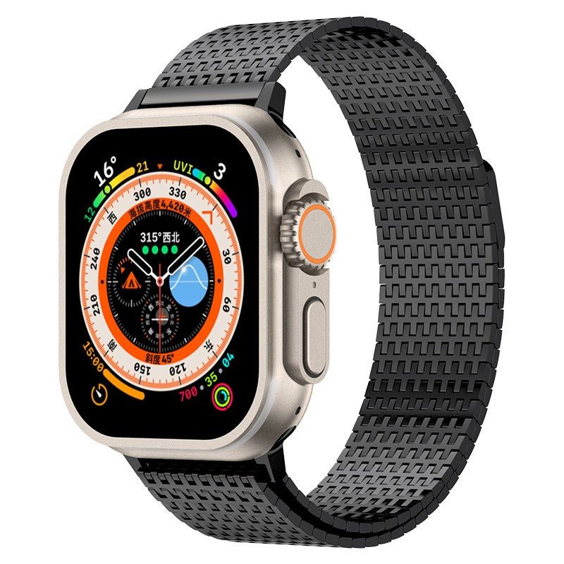 Chain-link woven metal band for Apple Watch