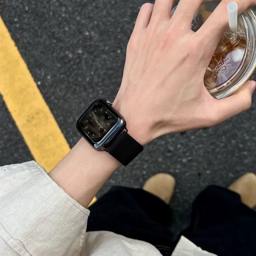 Stainless steel woven strap for Apple Watch