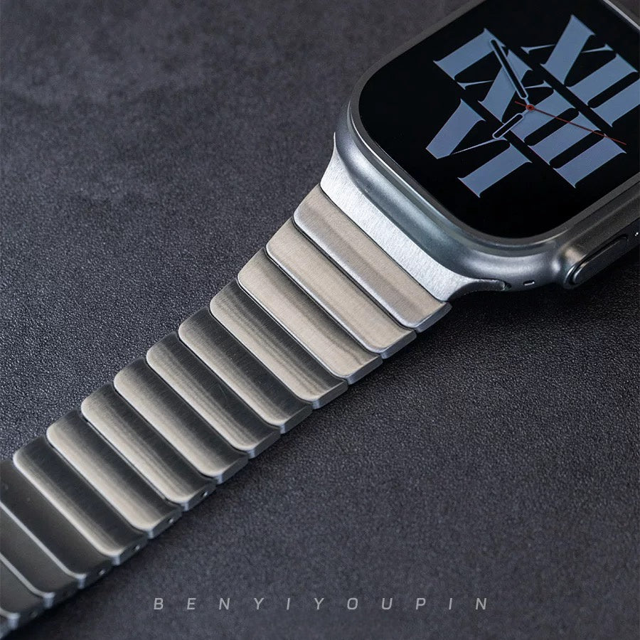 Pioneer Series Bamboo Segment Scale Chain Band for Apple Watch