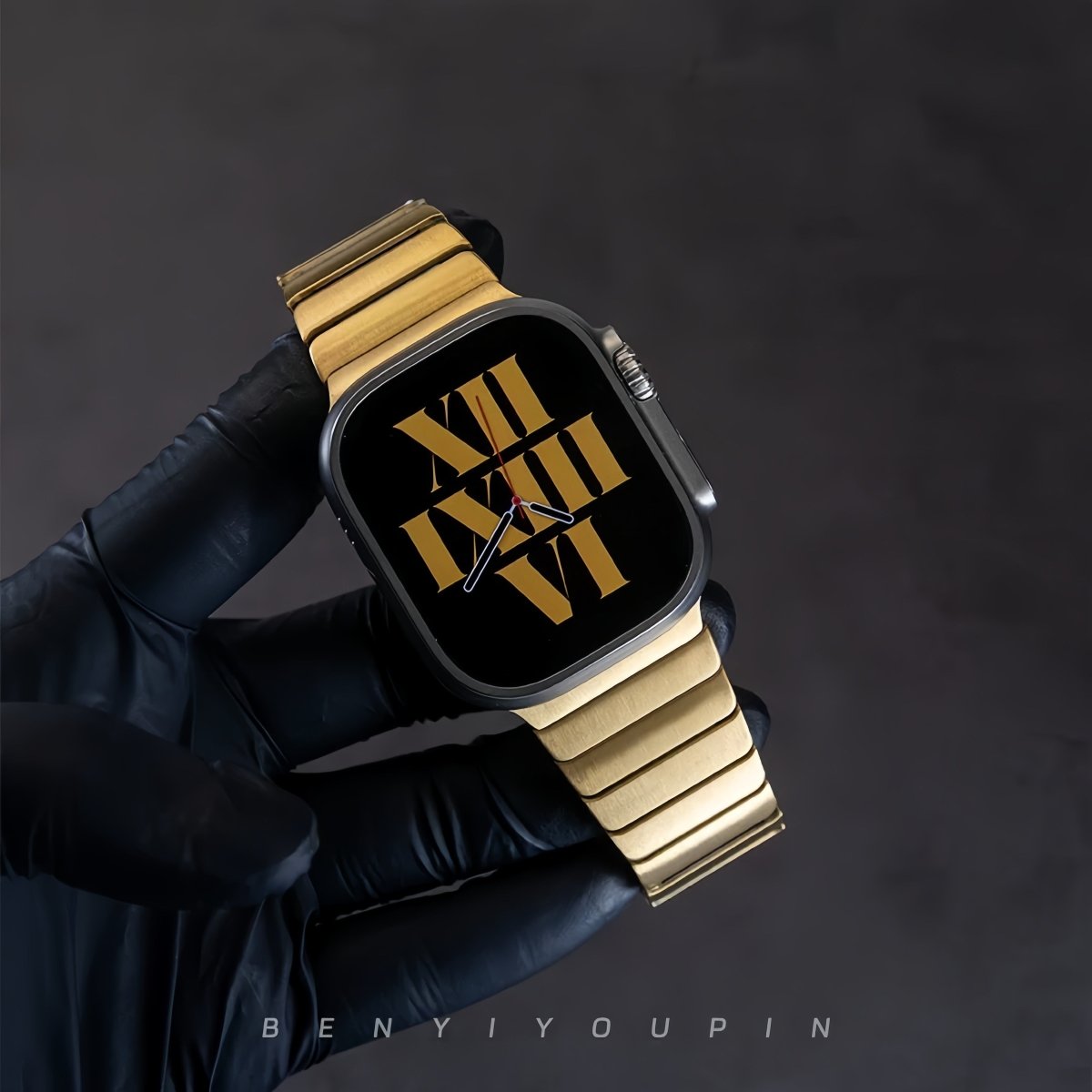 Pioneer Series Bamboo Segment Scale Chain Band for Apple Watch