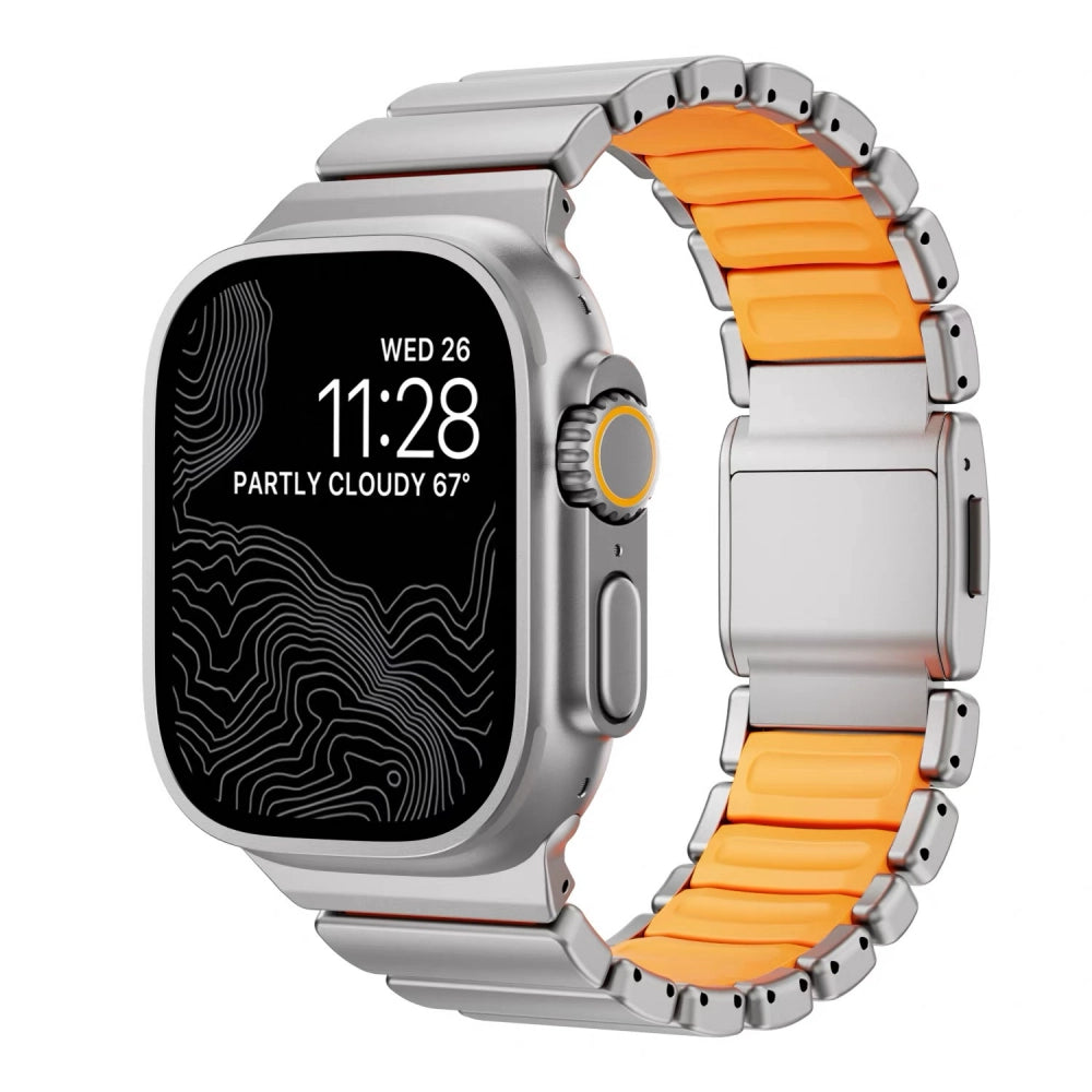 Aviator Titanium Fluoroelastomer Magnetic Strap for Apple Watch