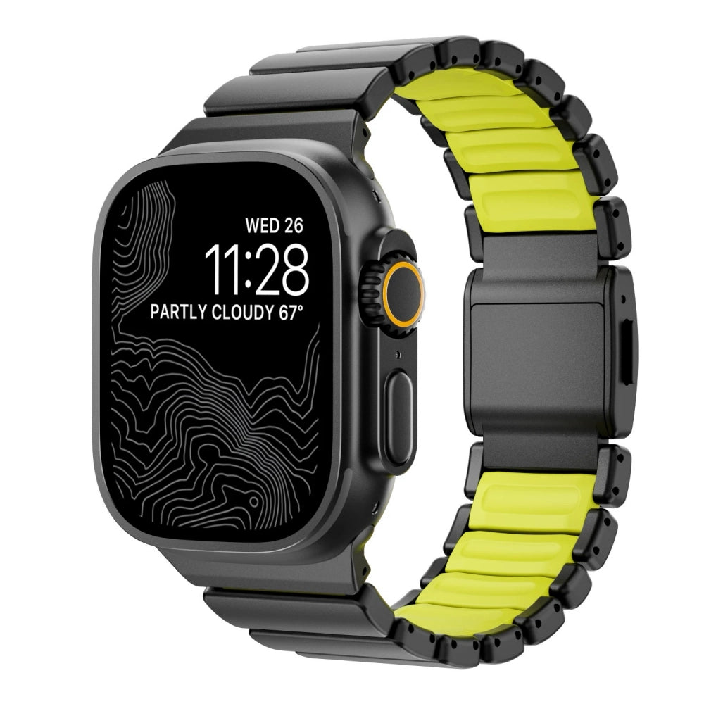 Aviator Titanium Fluoroelastomer Magnetic Strap for Apple Watch