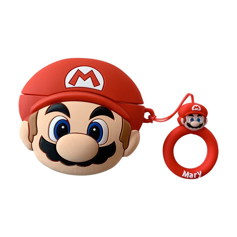 Mario Mushroom Cartoon Creative Silicone Case for AirPods