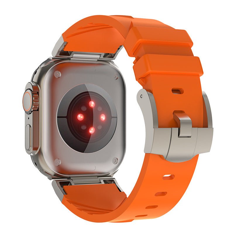 Commander Series Metal Fluoroelastomer Strap for Apple Watch