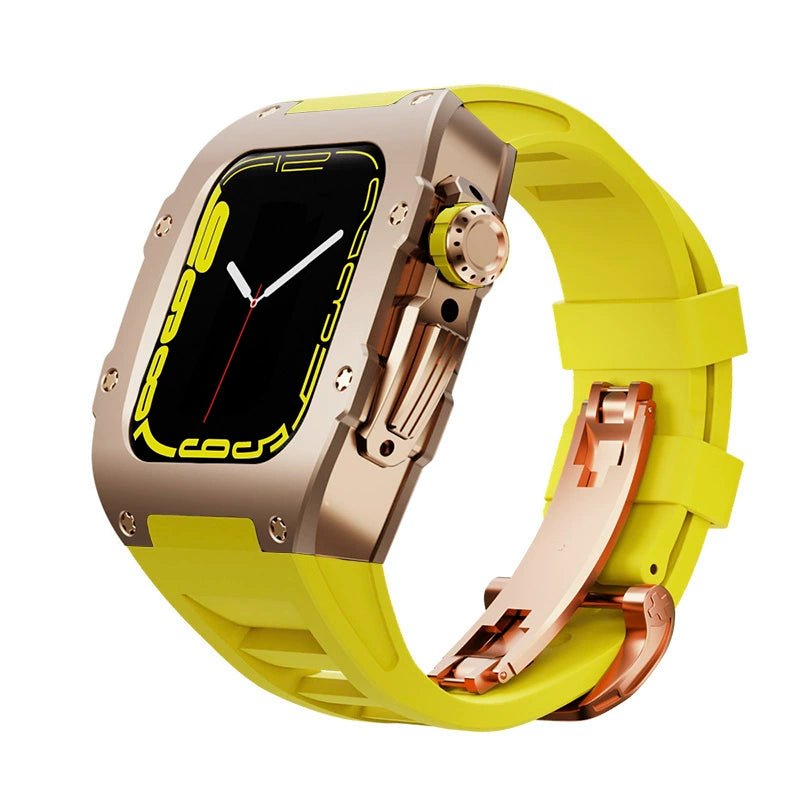 Rose Gold Titanium Alloy Custom Kit for Apple Watch Case