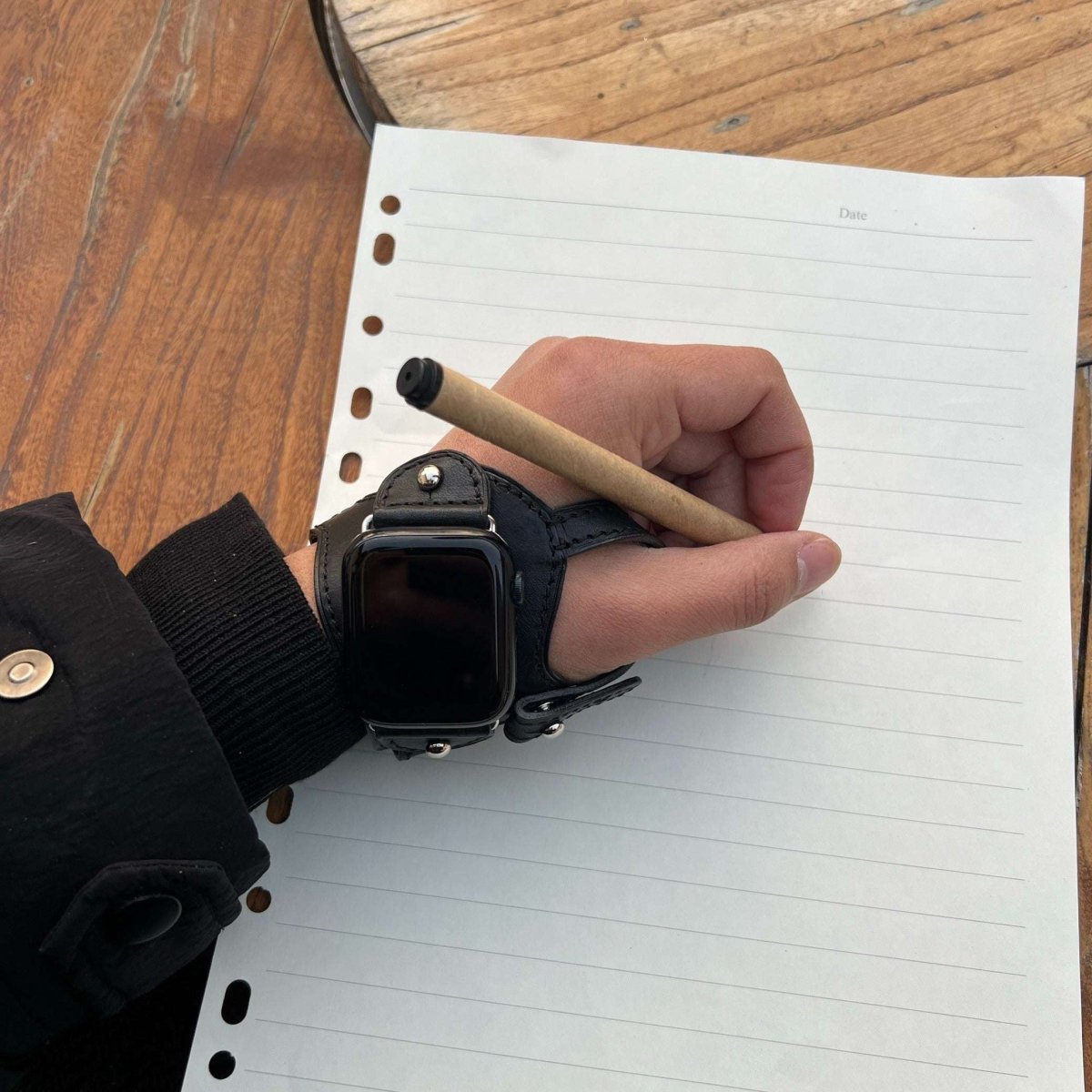 Exclusive Handmade Outdoor Leather Strap for Apple Watch