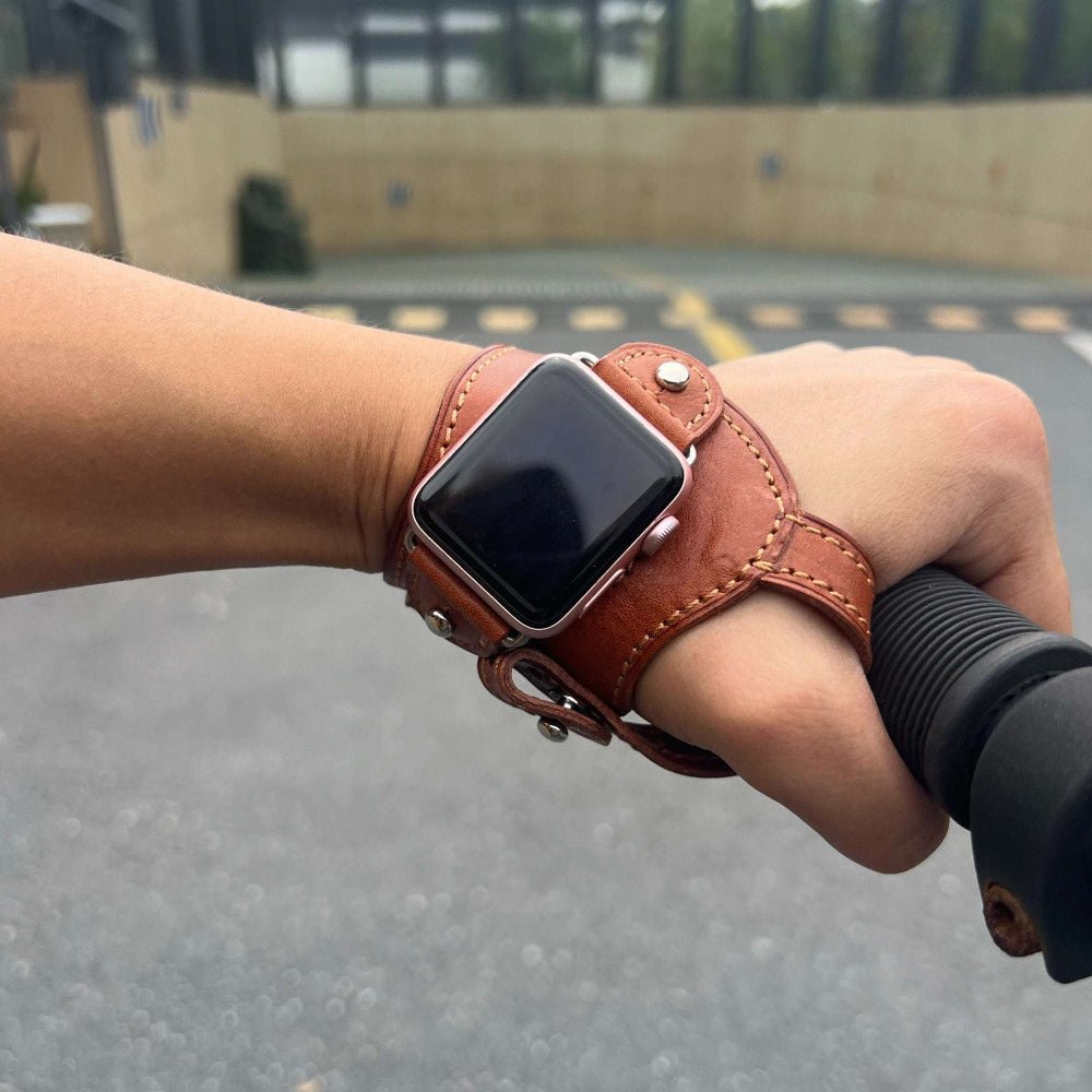 Exclusive Handmade Outdoor Leather Strap for Apple Watch