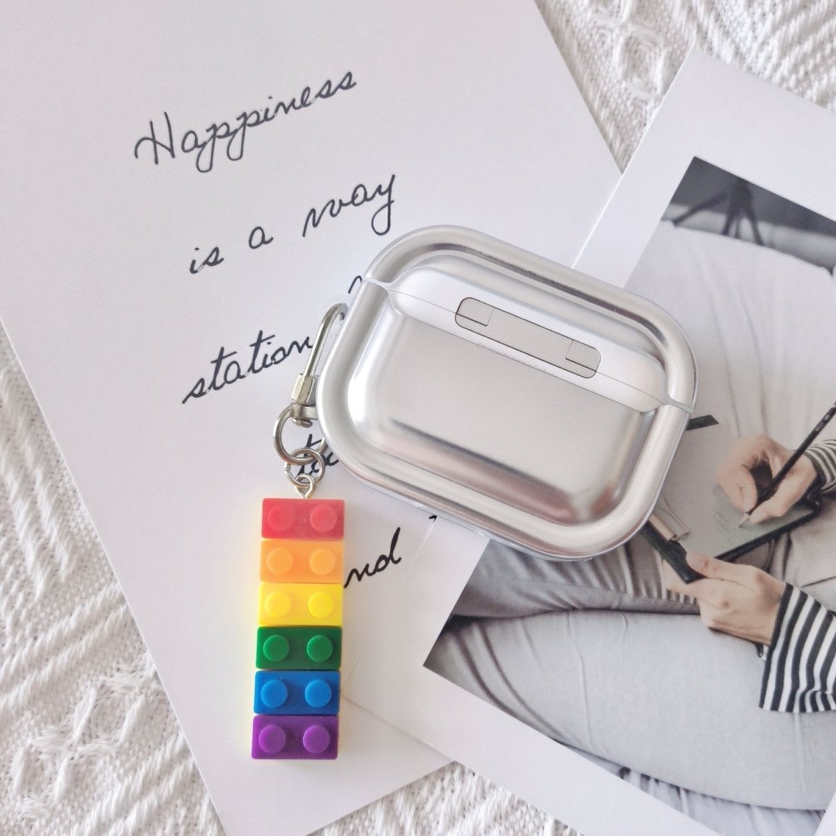 Creative Block Figure Silicone Case for AirPods