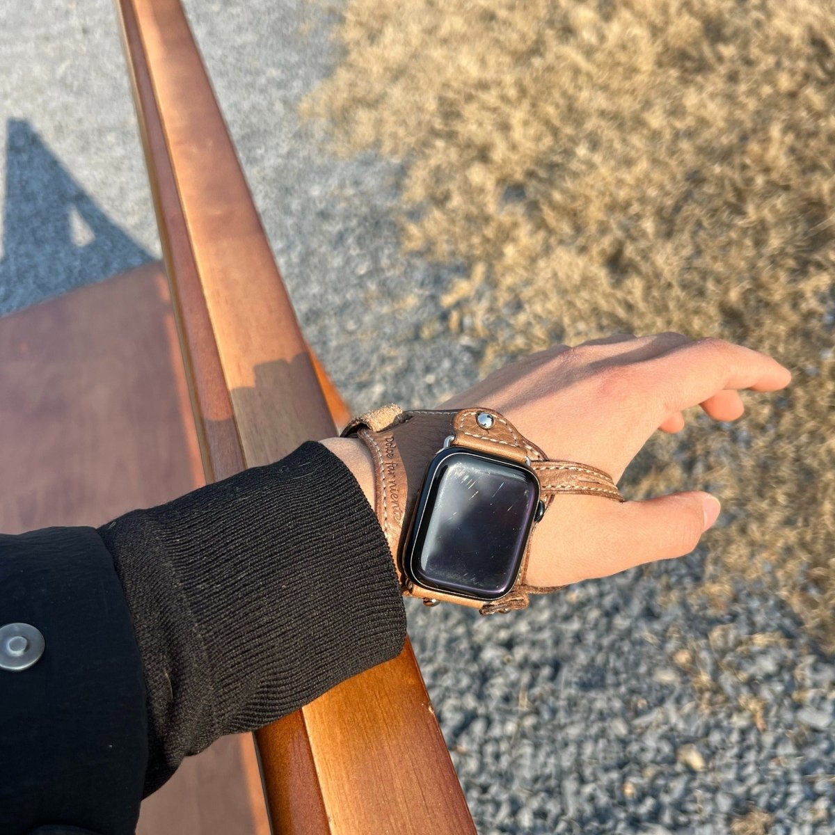 Exclusive Handmade Outdoor Leather Strap for Apple Watch