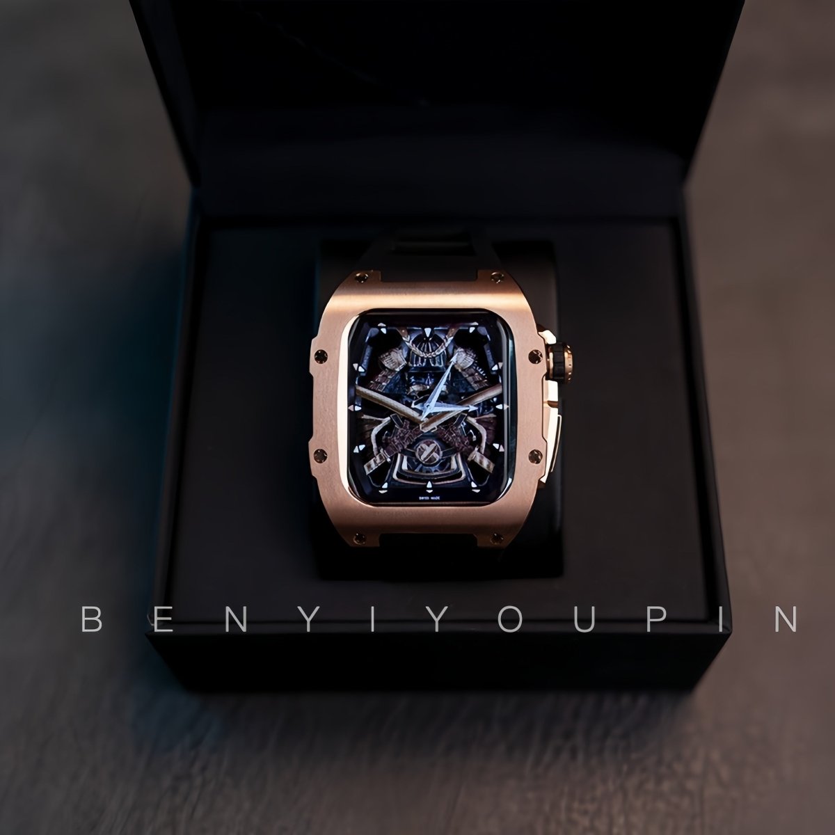 Rose Gold Titanium Alloy Custom Kit for Apple Watch Case