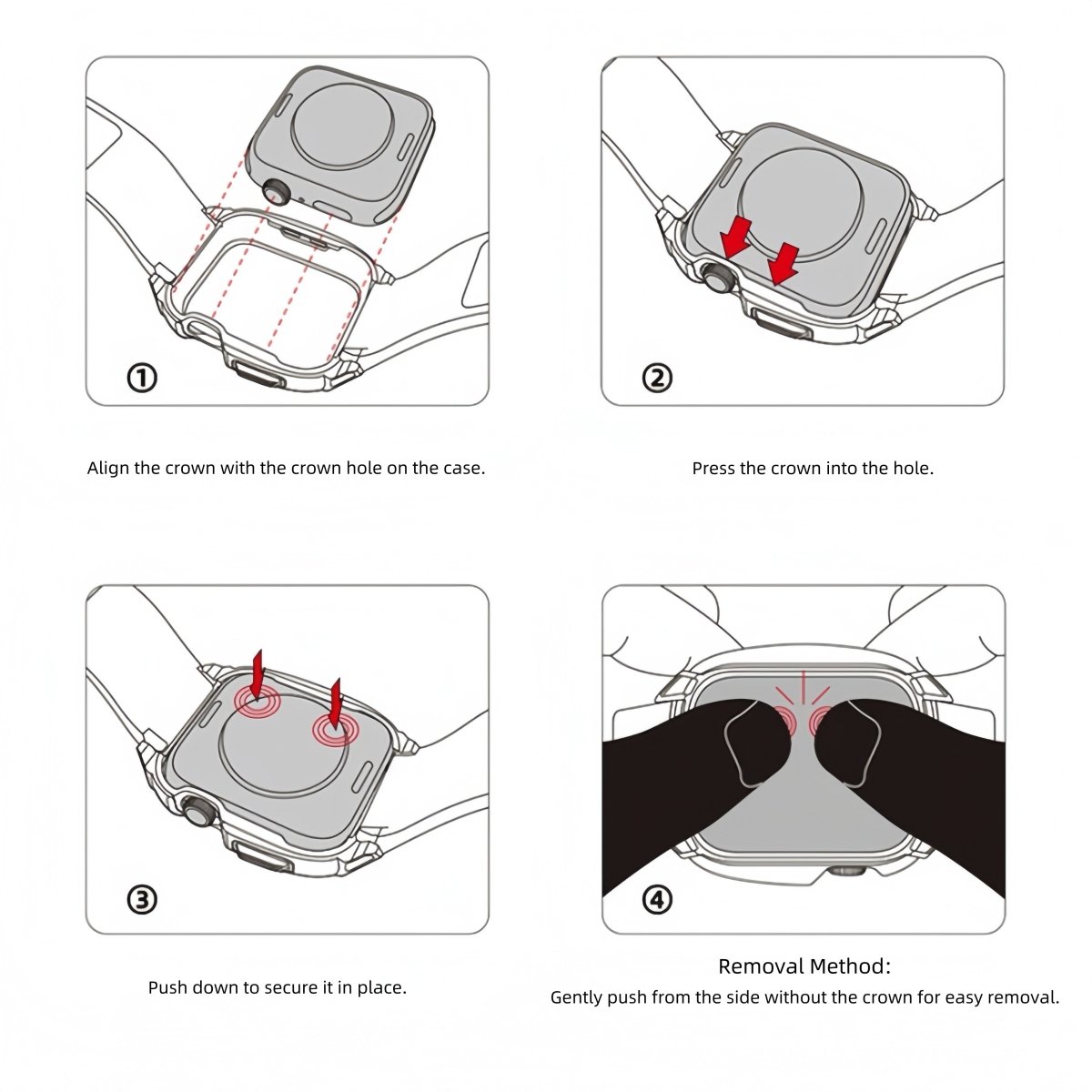 Luxury Protective Case Modification Kit for Apple Watch