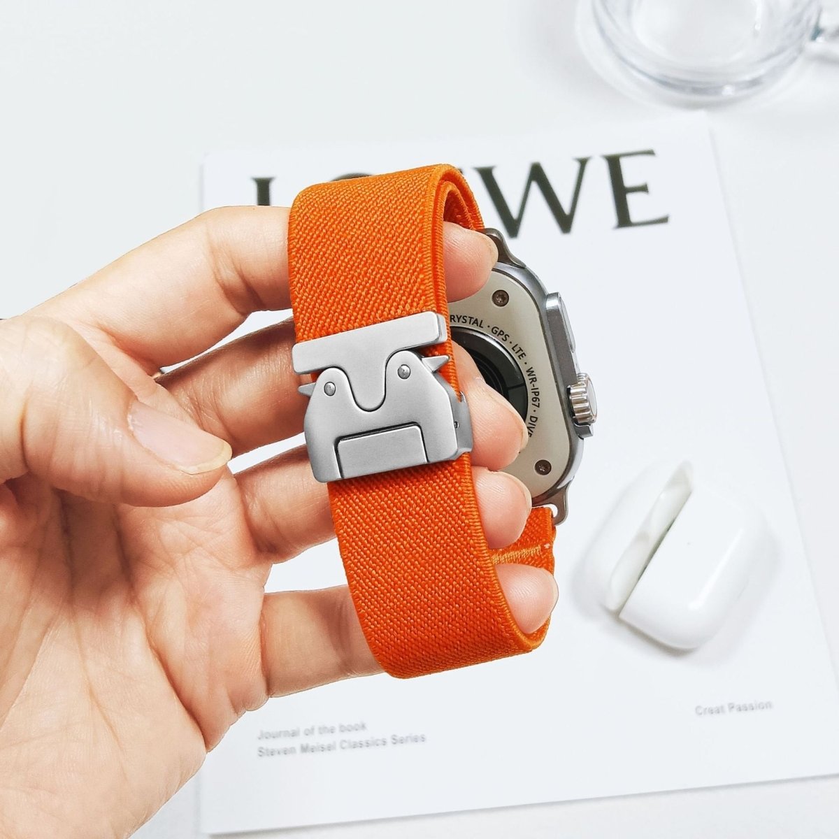 Nylon Braided Elastic Band for Apple Watch