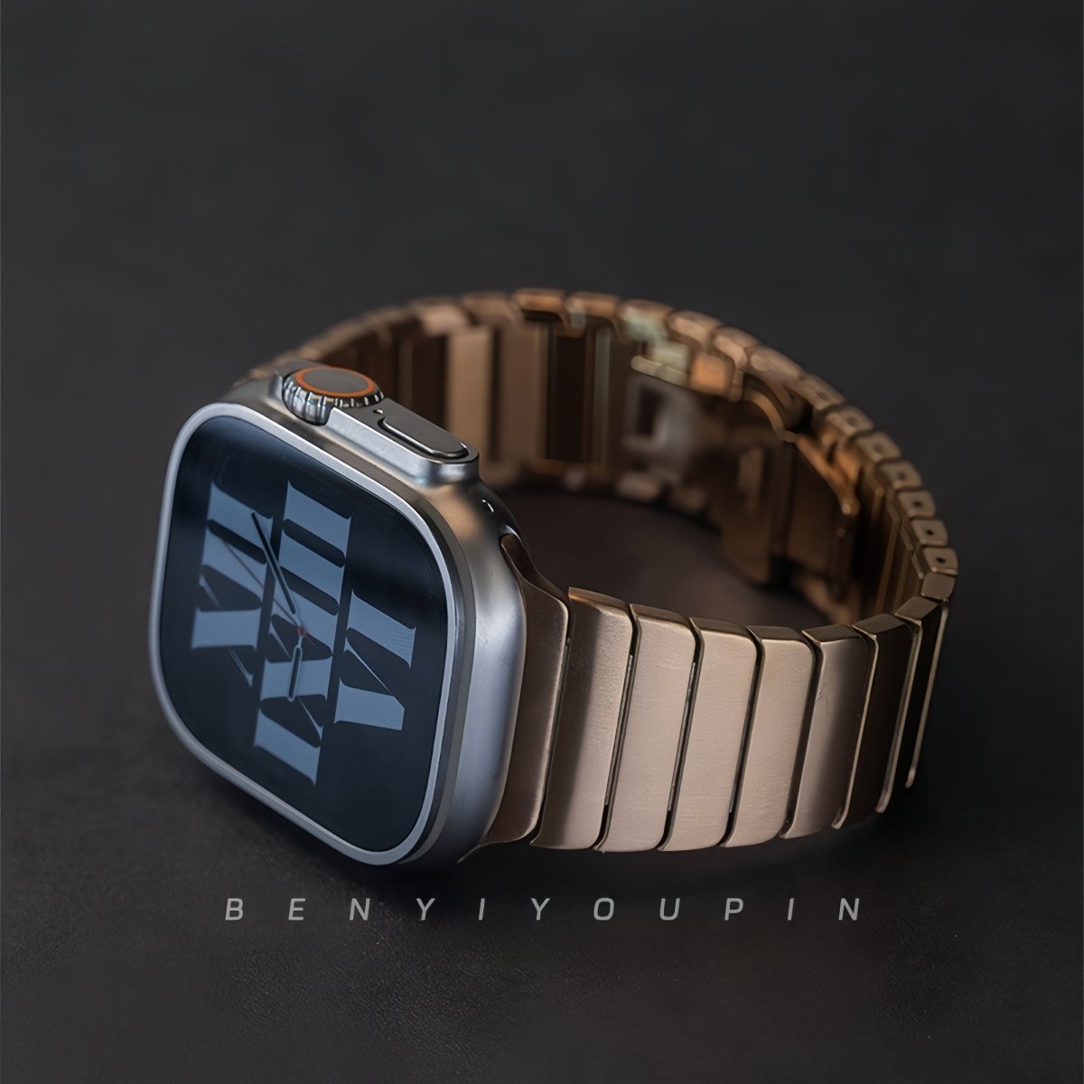 Pioneer Series Bamboo Segment Scale Chain Band for Apple Watch