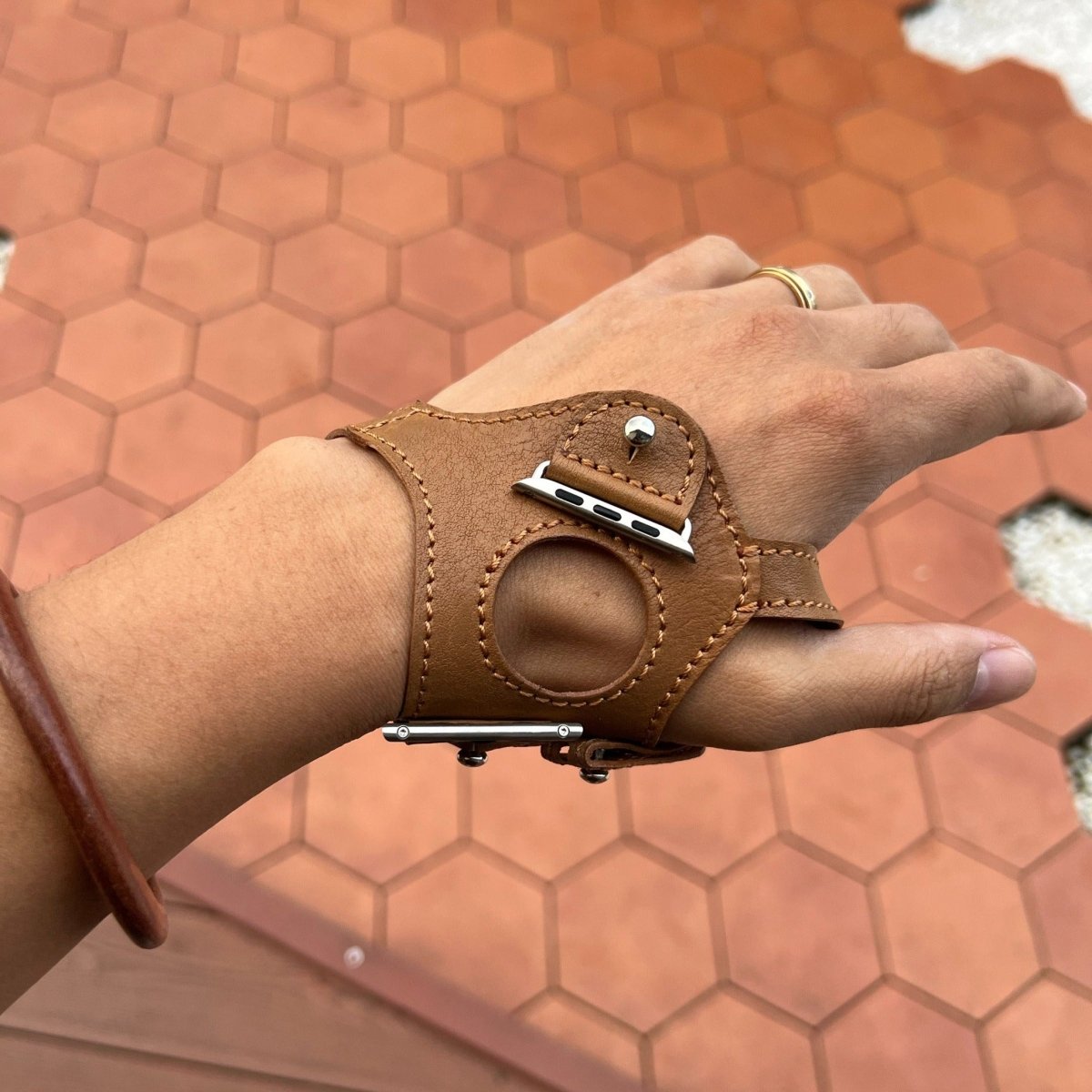 Exclusive Handmade Outdoor Leather Strap for Apple Watch