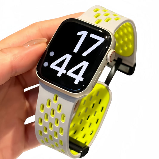 Color-block design magnetic strap for Apple Watch