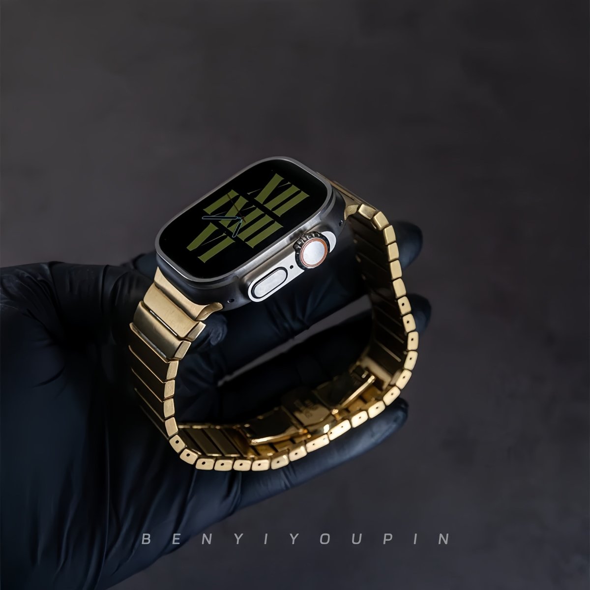 Pioneer Series Bamboo Segment Scale Chain Band for Apple Watch