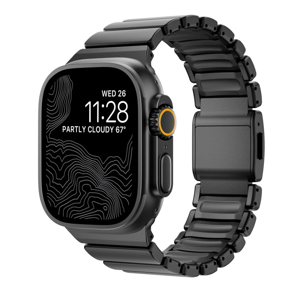 Aviator Titanium Fluoroelastomer Magnetic Strap for Apple Watch