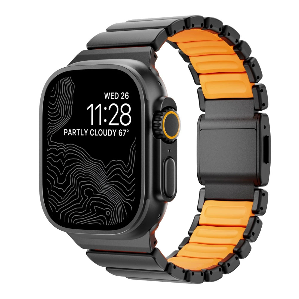 Aviator Titanium Fluoroelastomer Magnetic Strap for Apple Watch