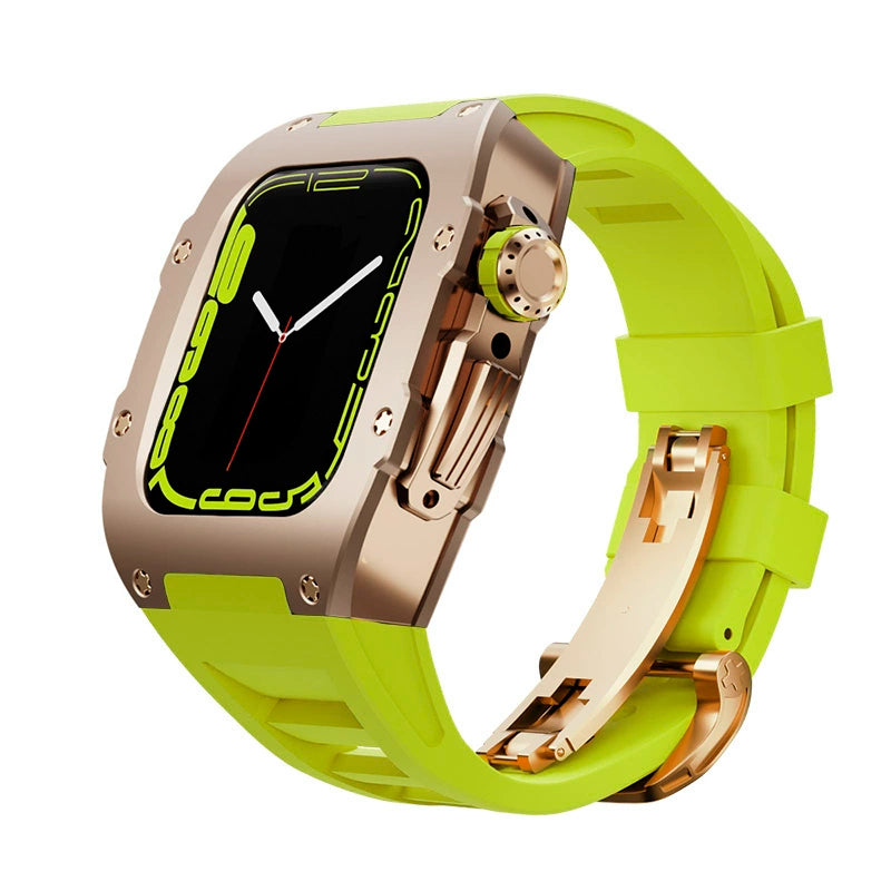 Rose Gold Titanium Alloy Custom Kit for Apple Watch Case