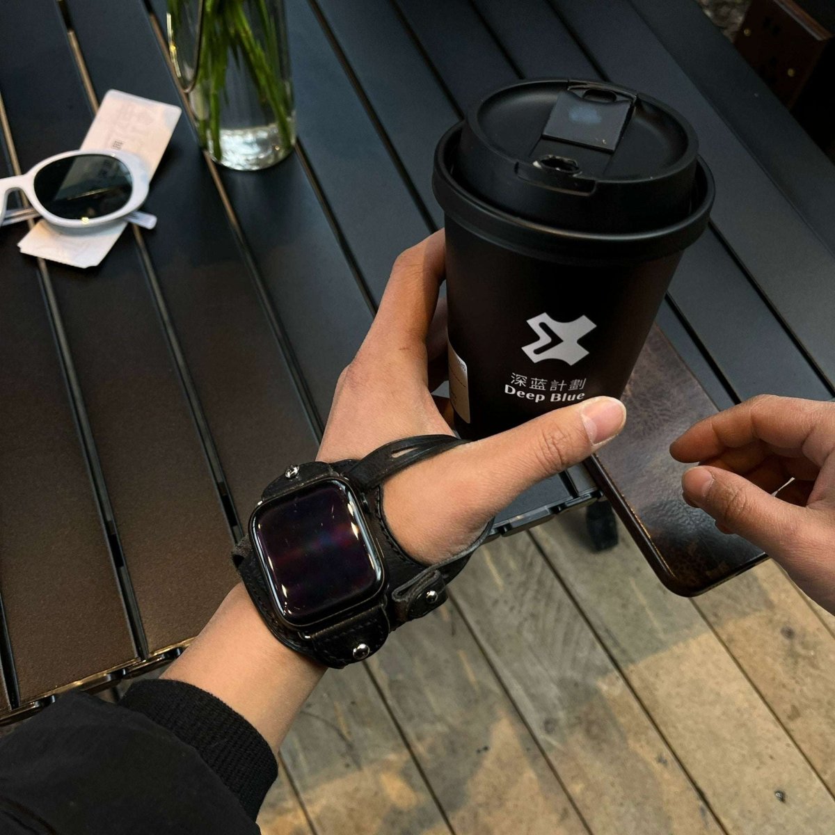 Exclusive Handmade Outdoor Leather Strap for Apple Watch