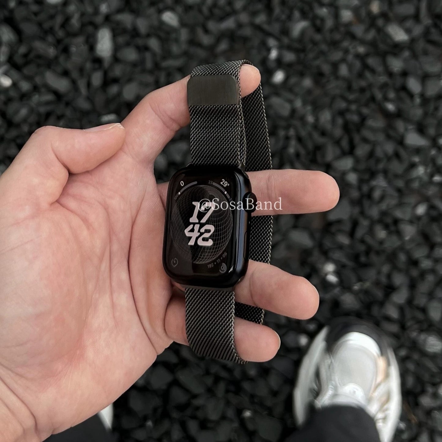 Stainless steel woven strap for Apple Watch